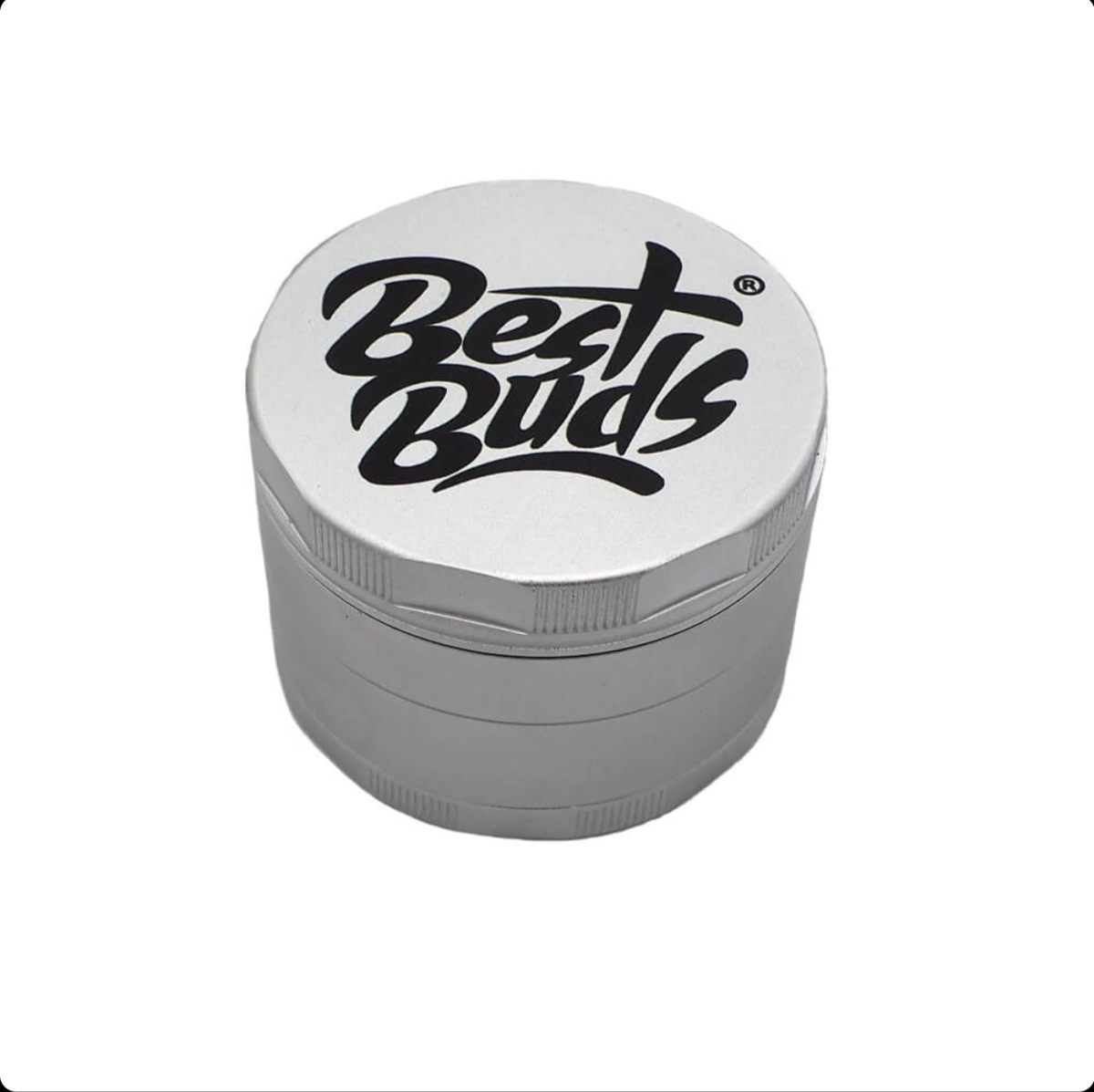 GADGET Best Buds Mighty Grinder Alluminio Argento 4 Parti (60mm)