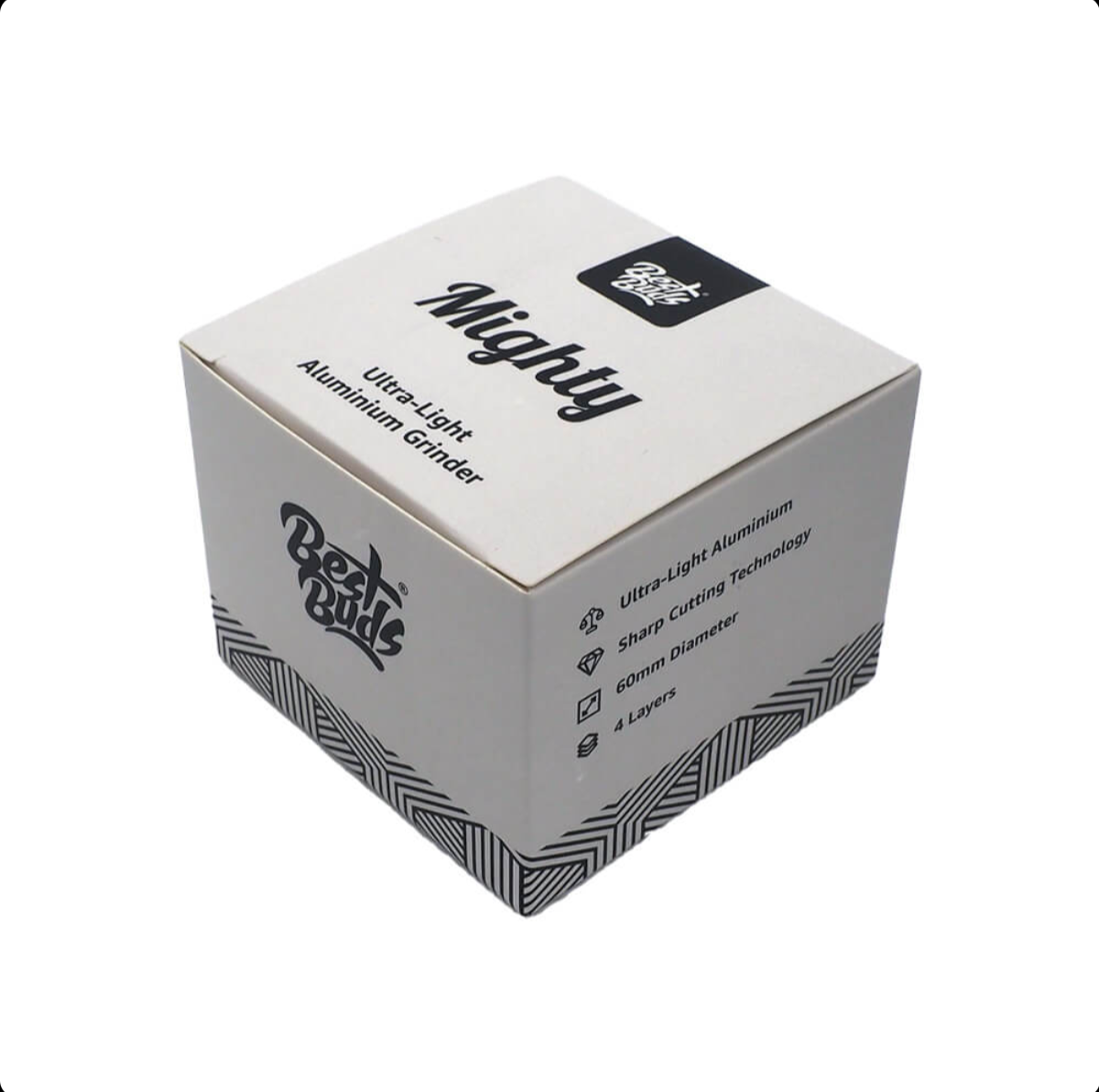 GADGET Best Buds Mighty Grinder Alluminio Nero 4 Parti (60mm)