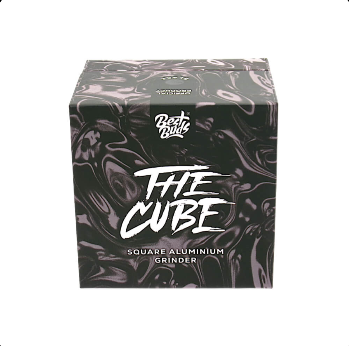 GADGET Best Buds The Cube Grinder Alluminio Nero 4 Parti (50mm)