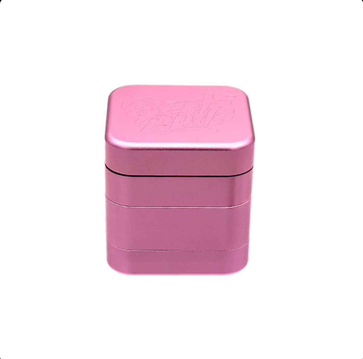 GADGET Best Buds The Cube Grinder in Alluminio Rosa 4 Parti (50mm)