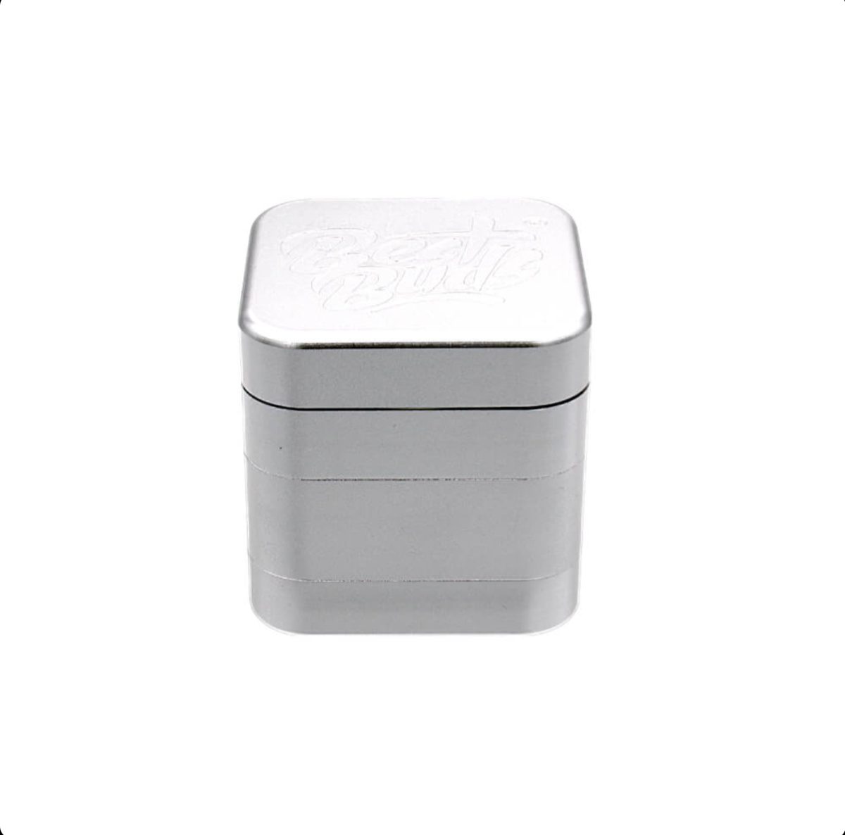 GADGET Best Buds The Cube Grinder Alluminio Argento 4 Parti (50mm)