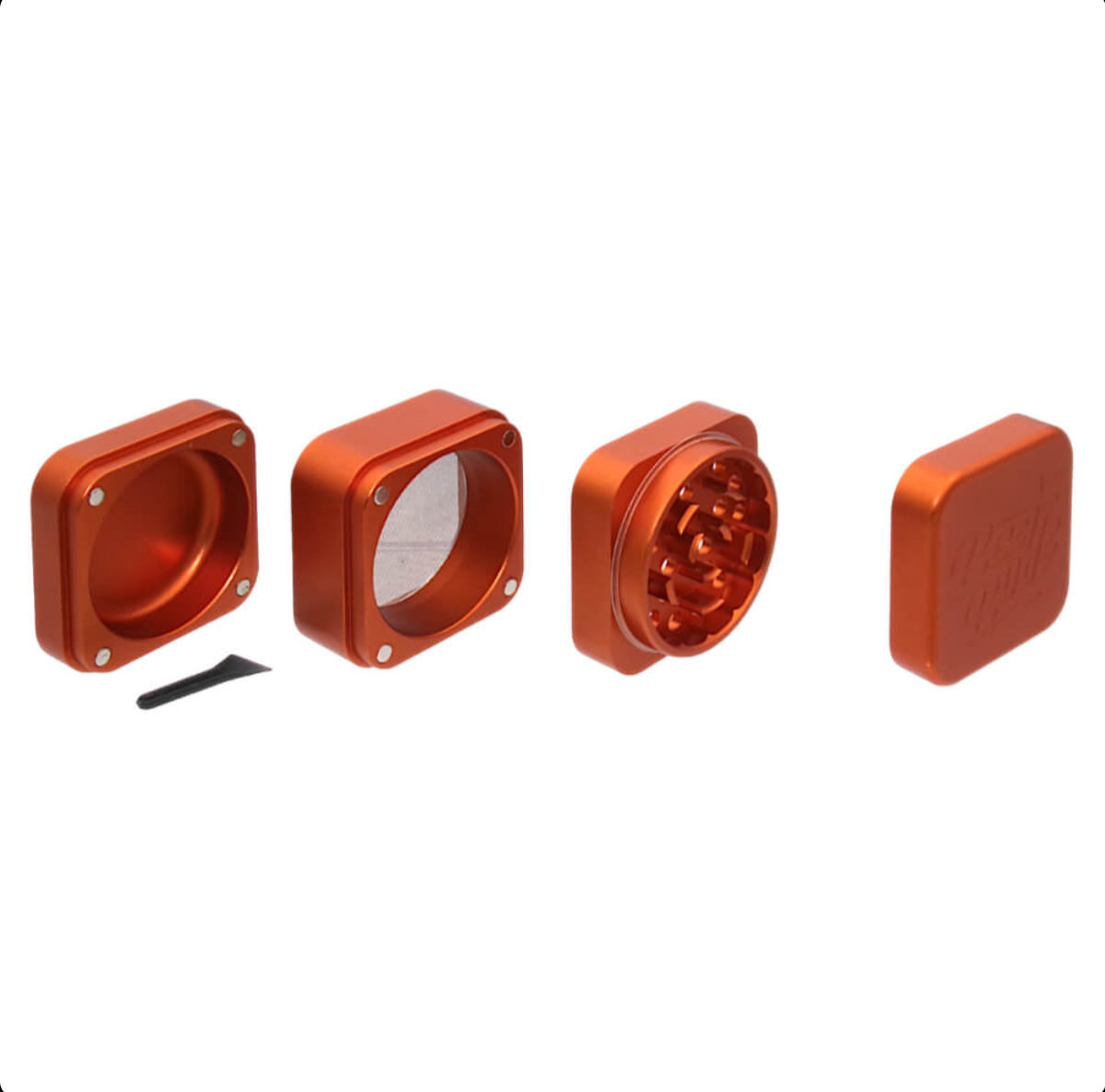 GADGET Best Buds The Cube Grinder Alluminio Rust 4 Parti (50mm)