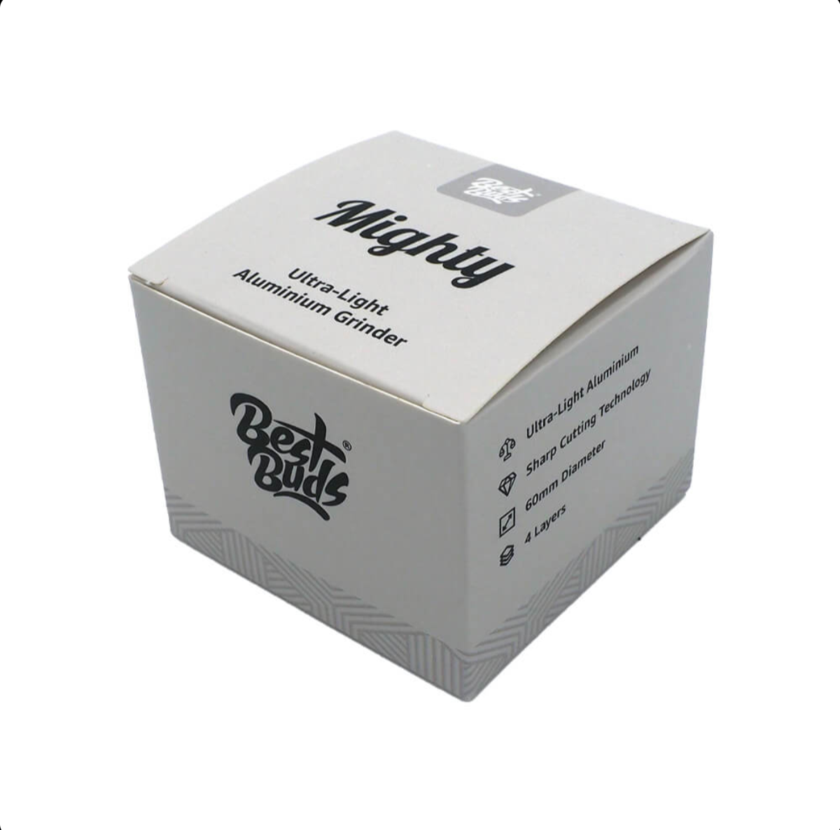 GADGET Best Buds Mighty Grinder Alluminio Argento 4 Parti (60mm)