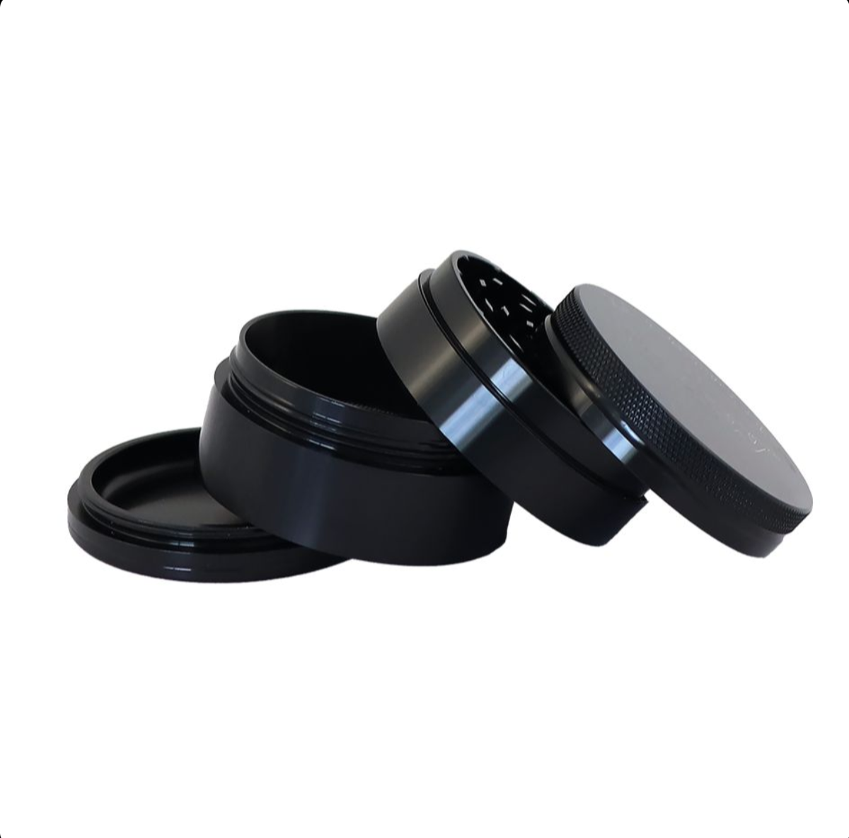 GADGET Smerigliatrice artigianale RAW Hammer in Alluminio Nero Medio 4 parti – 55mm