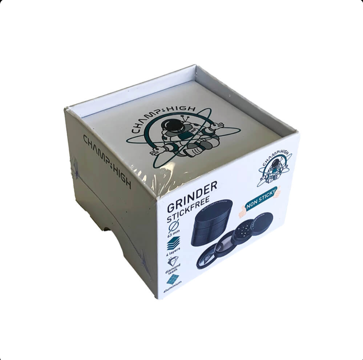 GADGET Champ High Stickfree Grinder Nero 63mm