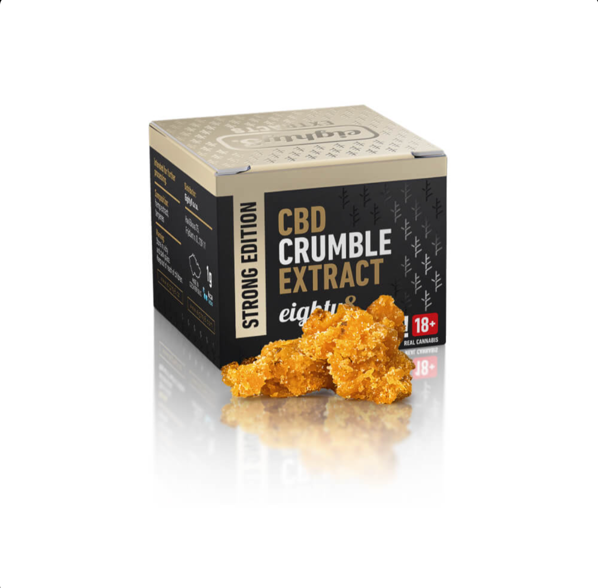 Estratti al CBD Eighty8 Estratto di CBD Crumble 86.21% CBD 1g (8pezzi/display)
